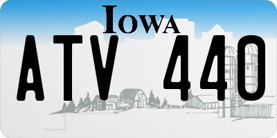 IA license plate ATV440