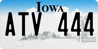 IA license plate ATV444