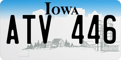 IA license plate ATV446
