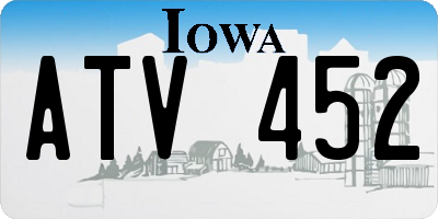 IA license plate ATV452