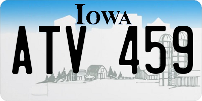IA license plate ATV459