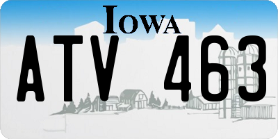 IA license plate ATV463