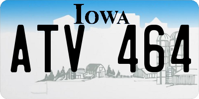 IA license plate ATV464