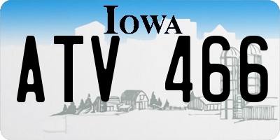 IA license plate ATV466