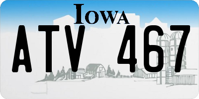 IA license plate ATV467