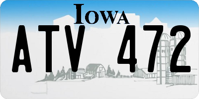 IA license plate ATV472