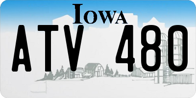 IA license plate ATV480