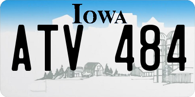 IA license plate ATV484