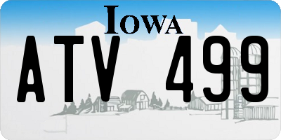 IA license plate ATV499