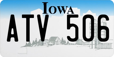 IA license plate ATV506