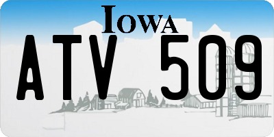 IA license plate ATV509