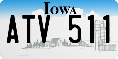 IA license plate ATV511