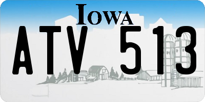 IA license plate ATV513