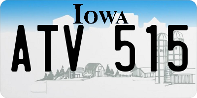 IA license plate ATV515