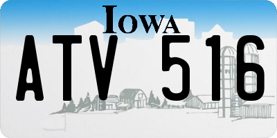 IA license plate ATV516