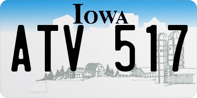 IA license plate ATV517