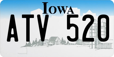 IA license plate ATV520