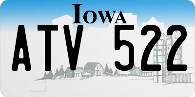 IA license plate ATV522