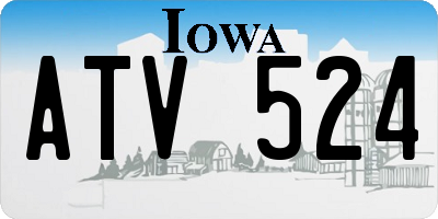 IA license plate ATV524