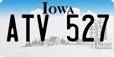 IA license plate ATV527