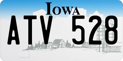 IA license plate ATV528