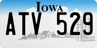 IA license plate ATV529