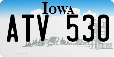 IA license plate ATV530