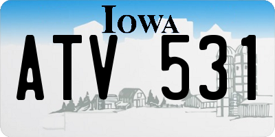IA license plate ATV531