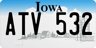 IA license plate ATV532