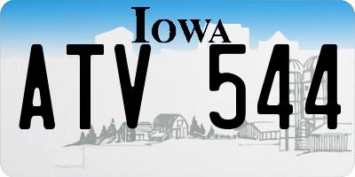 IA license plate ATV544