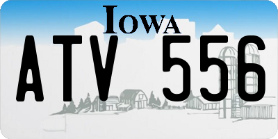 IA license plate ATV556