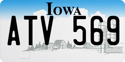 IA license plate ATV569