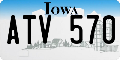 IA license plate ATV570
