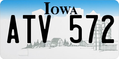 IA license plate ATV572