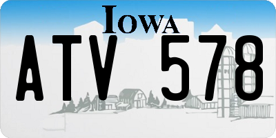 IA license plate ATV578