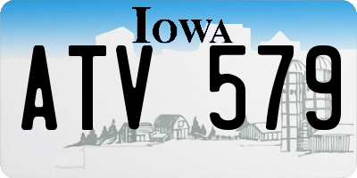 IA license plate ATV579