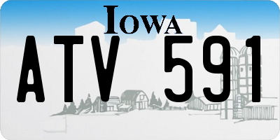 IA license plate ATV591