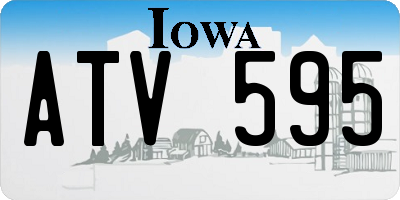 IA license plate ATV595