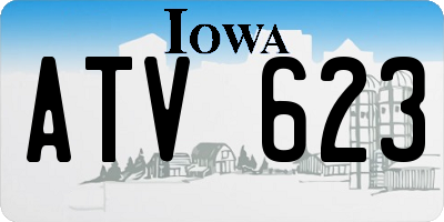 IA license plate ATV623