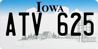 IA license plate ATV625