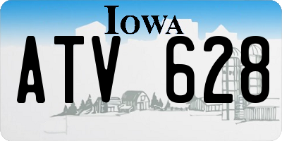 IA license plate ATV628