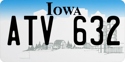 IA license plate ATV632