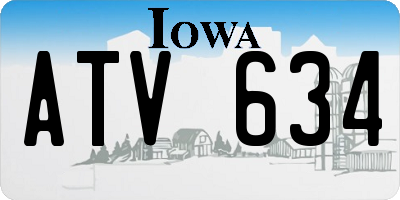IA license plate ATV634