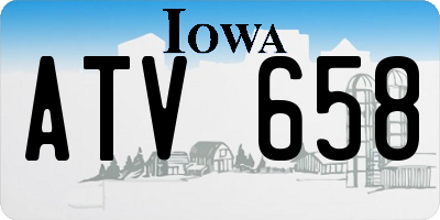 IA license plate ATV658