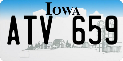 IA license plate ATV659