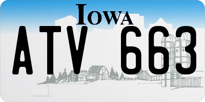 IA license plate ATV663