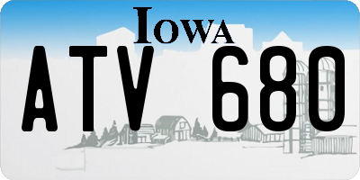 IA license plate ATV680