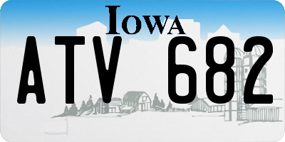 IA license plate ATV682