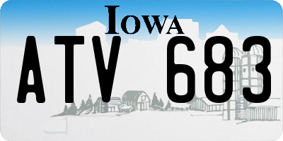 IA license plate ATV683