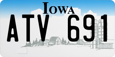 IA license plate ATV691